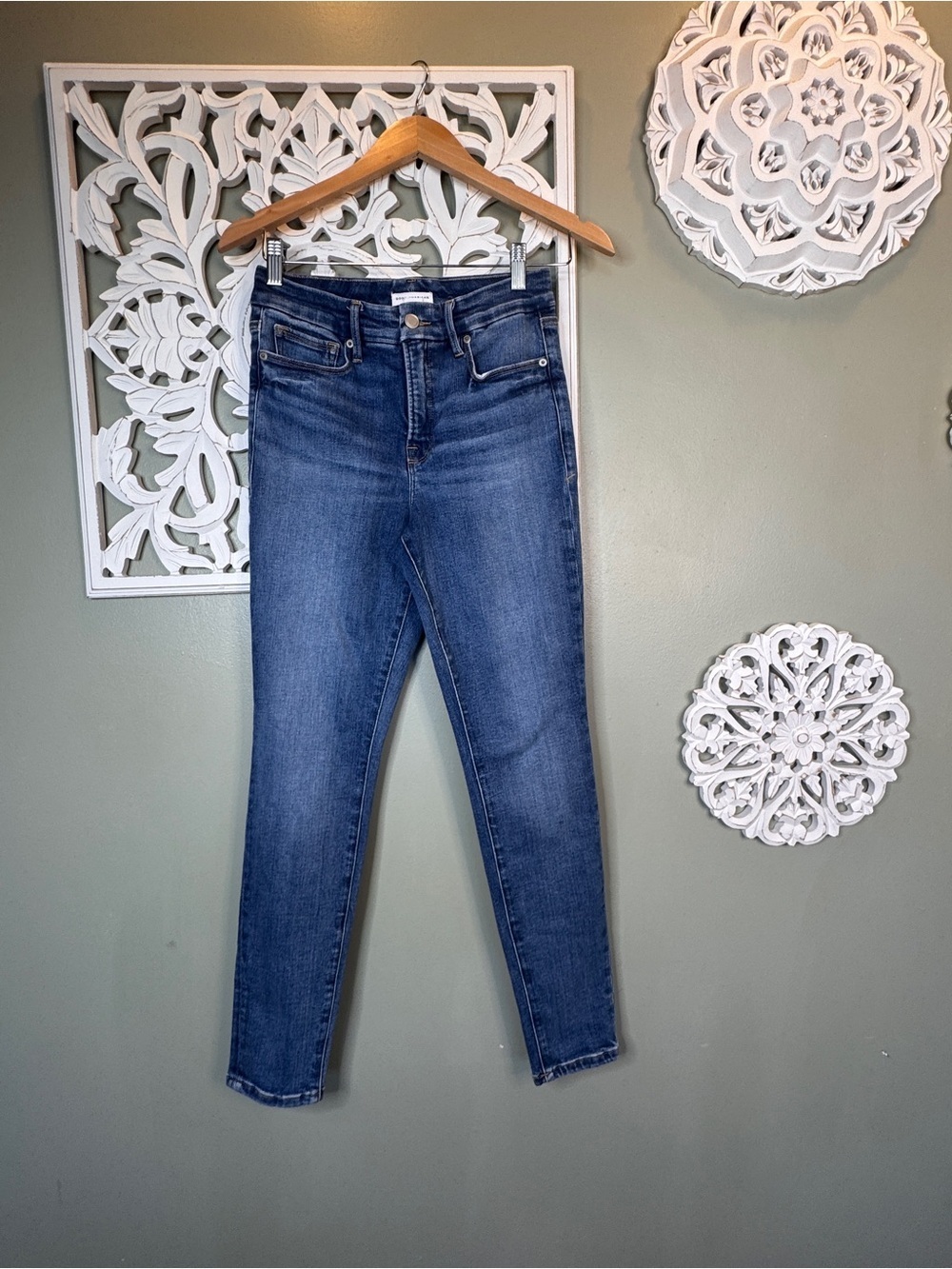 Good American Good Legs Jeans Indigo Blue Size 0/25